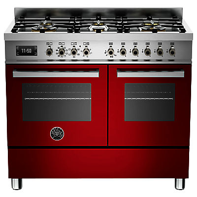 Bertazzoni Professional Series 100cm Dual Fuel Range Cooker Red